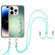 iPhone 15 Pro Max Electroplating Dual-side IMD Phone Case with Lanyard - Smile