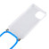 iPhone 15 Pro Max Four-Corner Shockproof Transparent TPU Case with Lanyard - Blue