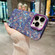 iPhone 15 Pro Max IMD Shell Texture TPU + Acrylic Phone Case - Purple