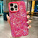 iPhone 15 Pro Max IMD Shell Texture TPU + Acrylic Phone Case - Rose Red