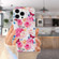 iPhone 15 Pro Max IMD Shell Pattern TPU Phone Case - Butterfly Flower
