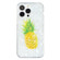 iPhone 15 Pro Max IMD Shell Pattern TPU Phone Case - Pineapple