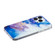 iPhone 15 Pro Max IMD Shell Pattern TPU Phone Case - Sky Blue Purple Marble