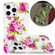 iPhone 15 Pro Max Electroplating Soft TPU Phone Case - Rose Flower