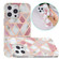 Electroplating Soft TPU Phone Case iPhone 15 Pro Max - Pink White Rhombus