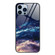 iPhone 15 Pro Max Colorful Painted Glass Phone Case - Starry Sky