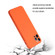 iPhone 15 Pro Max Straight Edge Solid Color TPU Shockproof Phone Case - Orange