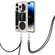 iPhone 15 Pro Electroplating Dual-side IMD Phone Case with Lanyard - Retro Radio