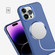 iPhone 15 Pro CD Texture MagSafe Frosted Translucent Phone Case - Dark Purple