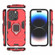 iPhone 15 Pro Shockproof PC + TPU Holder Phone Case - Red