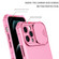 iPhone 15 Pro Stereoscopic Holder Sliding Camshield Phone Case - Pink