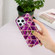 Electroplating Soft TPU Phone Case iPhone 15 Pro - Purple Rhombus