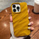 iPhone 15 Pro Solid Color Wave Texture TPU Phone Case - Ginger