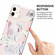 iPhone 13 Pro Max Electroplating Matching Marble IMD Four-Corner TPU Shockproof Case - Green