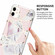 iPhone 13 Pro Max Electroplating Matching Marble IMD Four-Corner TPU Shockproof Case - White