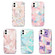 iPhone 13 Pro Max Electroplating Matching Marble IMD Four-Corner TPU Shockproof Case - Purple