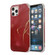 iPhone 13 Pro Max Four Corners Shocproof Flow Gold Marble IMD Back Cover Case - Red