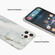 iPhone 13 Pro Max Four Corners Shocproof Flow Gold Marble IMD Back Cover Case - Gray