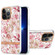 iPhone 13 Pro Max Ring IMD Flowers TPU Phone Case  - Pink Gardenia