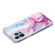 iPhone 13 Pro Max IMD Marble Pattern TPU Phone Case  - Pink Blue