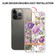 iPhone 13 Pro Max Flowers and Plants Series IMD TPU Phone Case  - Purple Peony