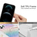 iPhone 13 Pro Max Gradient Color Shell Texture IMD TPU Shockproof Case with Ring Holder  - Gradient Rainbow
