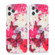 iPhone 13 Pro Max Butterfly Shell Colorful Series Pattern IMD TPU Shockproof Case  - Rose Red