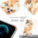iPhone 13 Pro Max Butterfly Shell Colorful Series Pattern IMD TPU Shockproof Case  - Orange