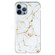 iPhone 13 Pro Max IMD Marble Pattern TPU Phone Case  - White