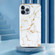 iPhone 13 Pro Max IMD Marble Pattern TPU Phone Case  - White