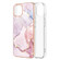 iPhone 13 Pro Max Electroplating Marble Pattern Dual-side IMD TPU Shockproof Case - Rose Gold 005