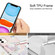 iPhone 13 Pro Max Electroplating Matching Marble IMD Four-Corner TPU Shockproof Case - Blue