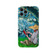 iPhone 13 Pro Max Oil Painting IMD Straight TPU Protective Phone Case  - Apricot