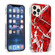 iPhone 13 Pro Max Sands Marble Double-sided IMD Pattern TPU + Acrylic Case - Red