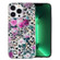 iPhone 13 Pro Max IMD Shell Pattern TPU Phone Case - Leopard Flower