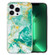 iPhone 13 Pro Max IMD Shell Pattern TPU Phone Case - Green Marble