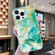 iPhone 13 Pro Max IMD Shell Pattern TPU Phone Case - Green Marble
