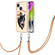 iPhone 15 Electroplating Dual-side IMD Phone Case with Lanyard - Lucky Dog