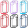 iPhone 15 Starry Sky Solid Color Shockproof TPU Clear PC Phone Case - Red