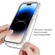 iPhone 15 Shockproof Clear Gradient PC + TPU Phone Case - Blue
