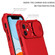 iPhone 15 Stereoscopic Holder Sliding Camshield Phone Case - Red