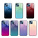 iPhone 15 Gradient Color Glass Phone Case - Purple Red