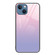 iPhone 15 Plus Colorful Painted Glass Phone Case - Purple Sky