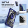 iPhone 14 Pro Max TPU + PC Lens Protection Phone Case with Ring Holder - Blue