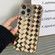iPhone 14 Pro Max Retro Weave Texture Electroplating Phone Case - Gold
