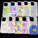 iPhone 14 Pro Max Electroplated Color Film TPU + PC Phone Case - Blue Flowers