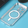 iPhone 14 Pro Max MagSafe Electroplating Straight TPU Phone Case  - Silver