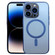 iPhone 14 Pro Max MagSafe Electroplating Straight TPU Phone Case  - Dark Blue
