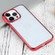 iPhone 14 Pro Max Ultra-thin Electroplating TPU Phone Case  - Red