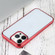 iPhone 14 Pro Max Ultra-thin Electroplating TPU Phone Case  - Red